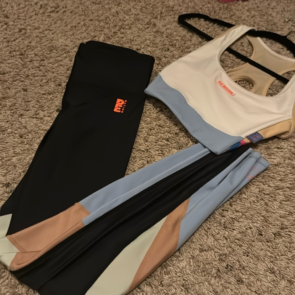 PE nation leggings sz small bra XS